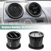 Ford F-250 (2008-2010) - Black 2 x Car Front Dashboard Air Vent