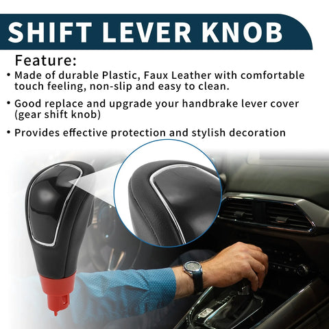 Ford Kuga (2008-2012) Black Faux Leather Automatic Gear Shift Knob