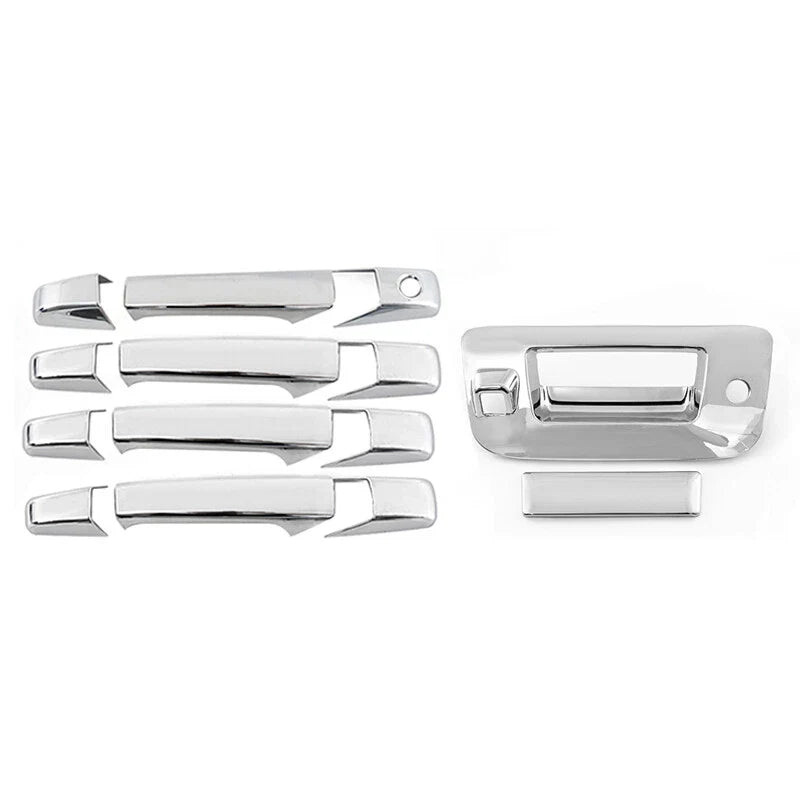 Chevy Silverado GMC Sierra Chrome Door Handle Covers & Tailgate Trim (2008-2014)