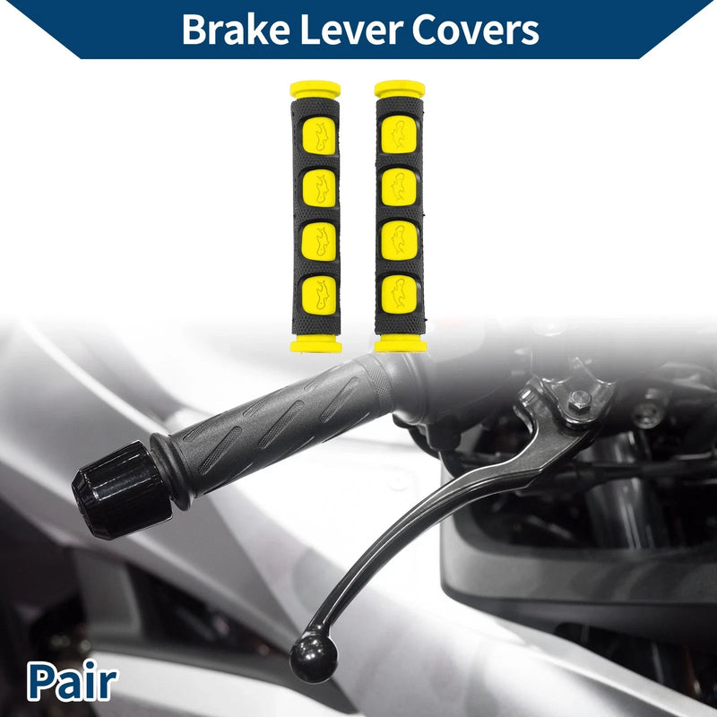 Motorcycle 3/8" 10mm Brake Lever Cover Grip Sleeve 1 Pair