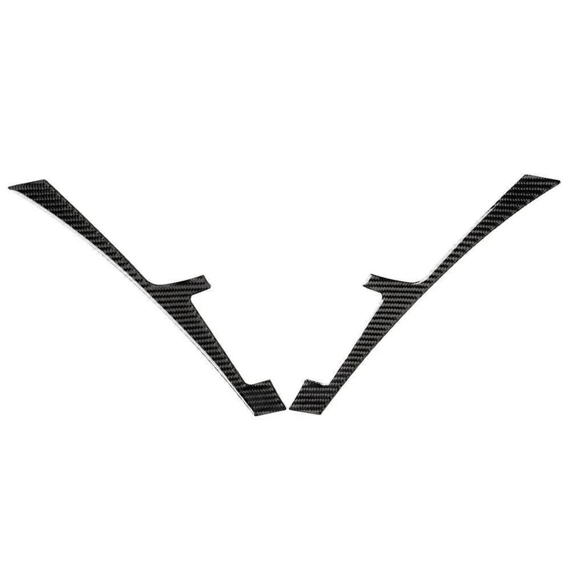 Infiniti Q50 Q60 Black Carbon Fiber Console Panel Cover Trim (2013-2019)
