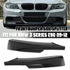BMW E90 E91 Gloss Black Front Bumper Splitter Lip Spoiler Cover 2x (2009-2012)
