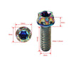 Motorcycle Bike 6pcs M8x30mm Titanium Torx Head Flange Bolts