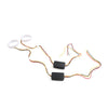 Car Headlight Retrofit 60MM White Amber Switchback LED Halo Rings