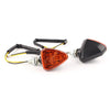 Motorcycle ATV Dirt Bike Orange Lens LED Turn Signal Lights