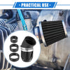 Universal Motorcycle Air Filter 26/35/42/48mm ID 90x60mm Aluminum Alloy Black