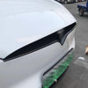 For Tesla Model X 2017-2020 Carbon Fiber Front Bumper Central Grille Cover Trim