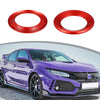 Honda Civic 2 x Red Door Audio Speaker Ring Covers (2016-2021)