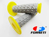 KTM 125 Forseti Yellow Grey Diamond Top Handlebar Grip Set