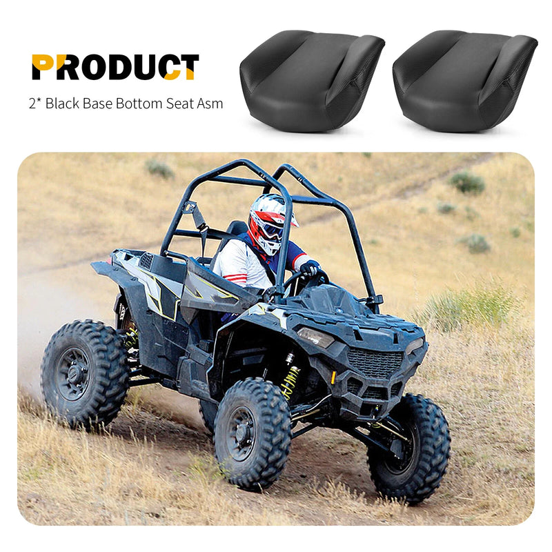 Polaris ACE RZR 2pcs Black Bottom Seat (2011–2020)