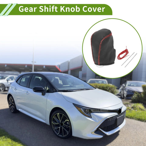 Nissan Altima (2013-2018) Pebbled Black Red 1 Pc Gear Shift Knob Cover