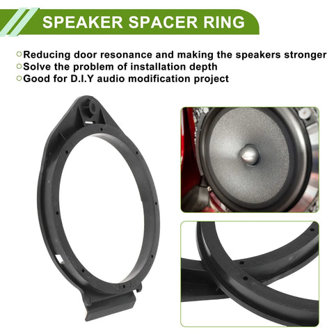 Chevrolet Cruze 3 x Speaker Spacer Ring Tweeter Speaker Spacer Adapter 6.5"