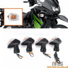 Kawasaki KLR KLE 500 650 ZX6R 4Pcs Front Rear Turn Signal Amber Lights