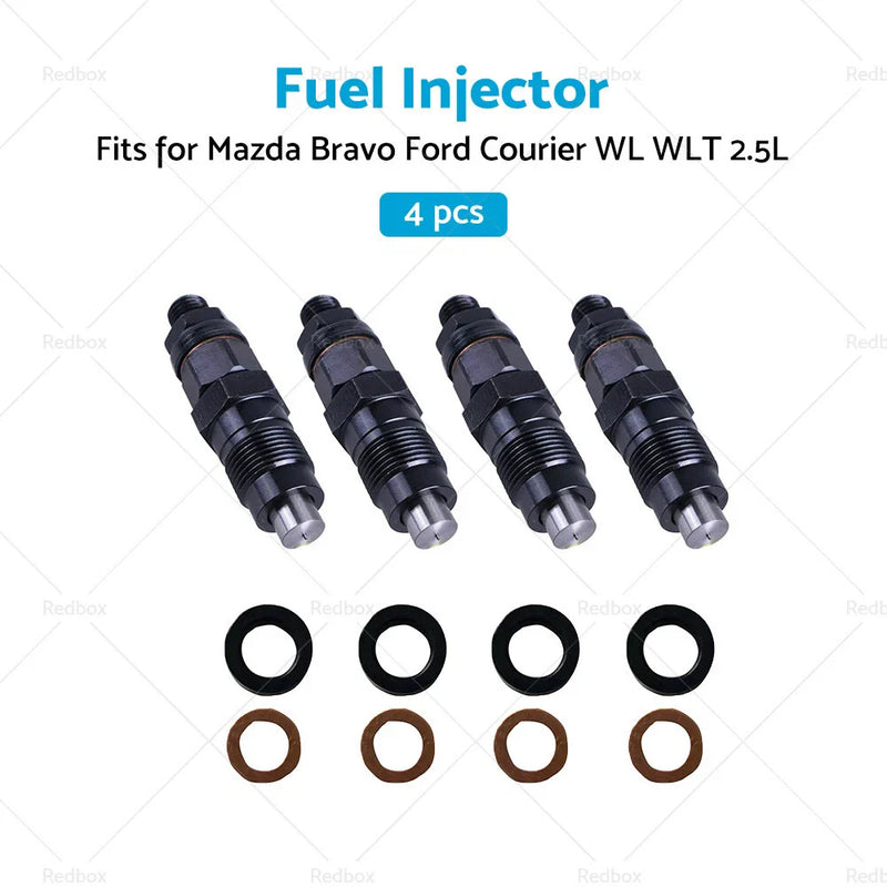 Mazda Bravo, Ford Courier WL WLT 2.5L Diesel 4 x Fuel Injectors (2001-2006)
