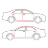 Honda Accord 1994-1997 Front & Rear Door Weatherstrip Set