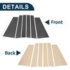 Toyota Sienna Door Pillar Window Trim / 6 Pcs / Carbon Fiber (2021–2023)