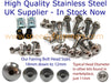 Suzuki Bandit GSF 1200 S Inox windshield fairing bolt kit (2001–2007)