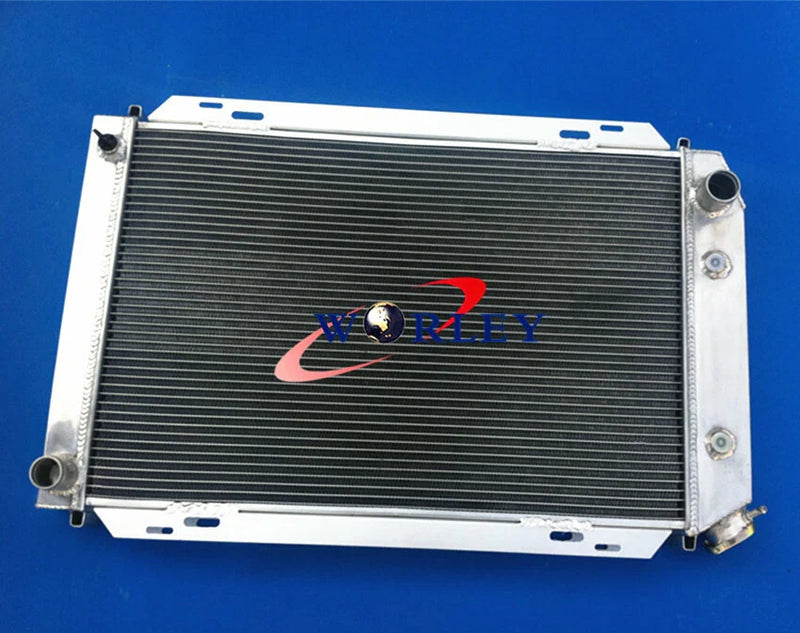 Ford Mustang 2.3L / I4 5.0L / V8 Aluminum Radiator & Fan (1979-1993)