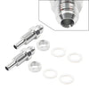 6AN Male Flare Bulkhead to 5/16" Hose Barb Fuel Tank Fittings