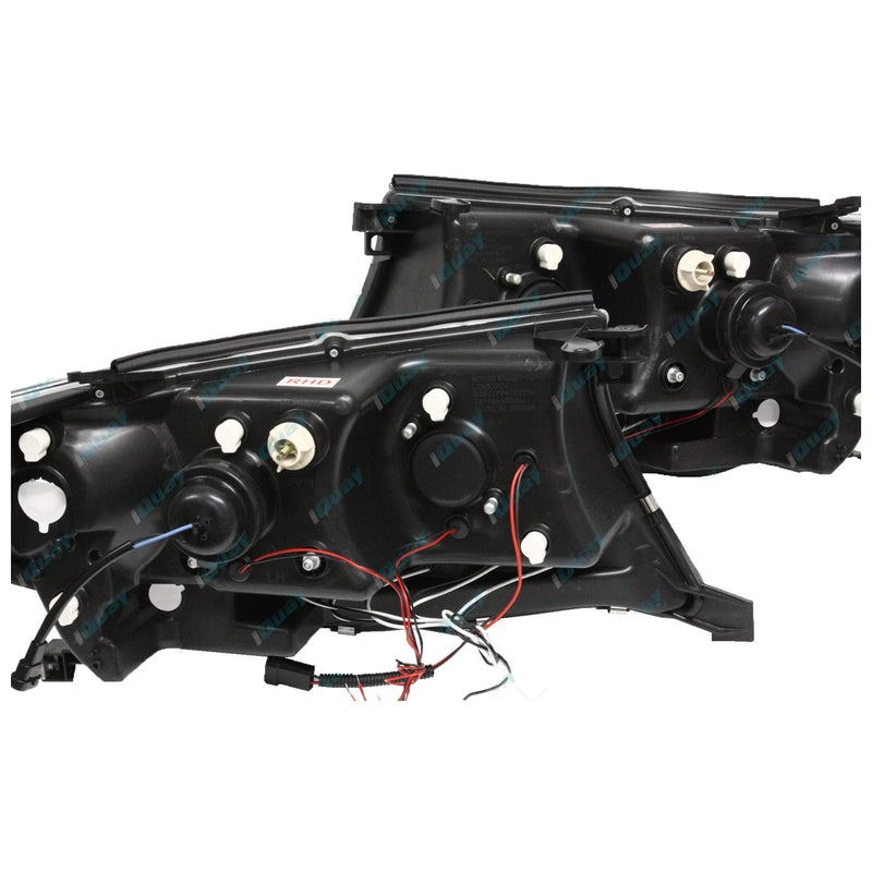 Landcruiser 200 Series Angel-eye Projector LED Chrome Headlights (2007-2015)