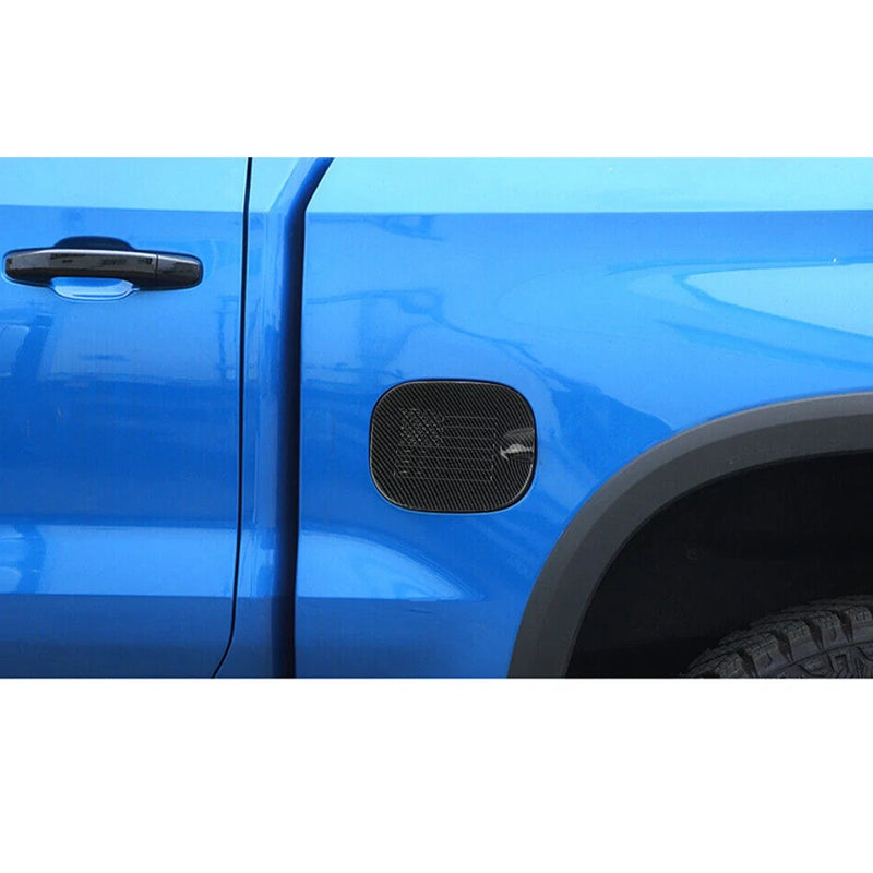 Chevrolet Silverado 1500 2500 Carbon Fiber Fuel Gas Tank Cover (2007-2018)