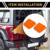 Jeep Wrangler JL JLU (2018-2024) Orange Tail Light Side Cover Trim