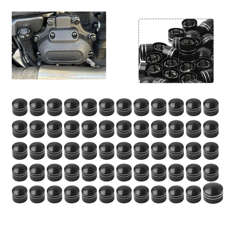 Harley Touring Road Street Glide Softail 60X Engine Screw Cap Bolt Covers