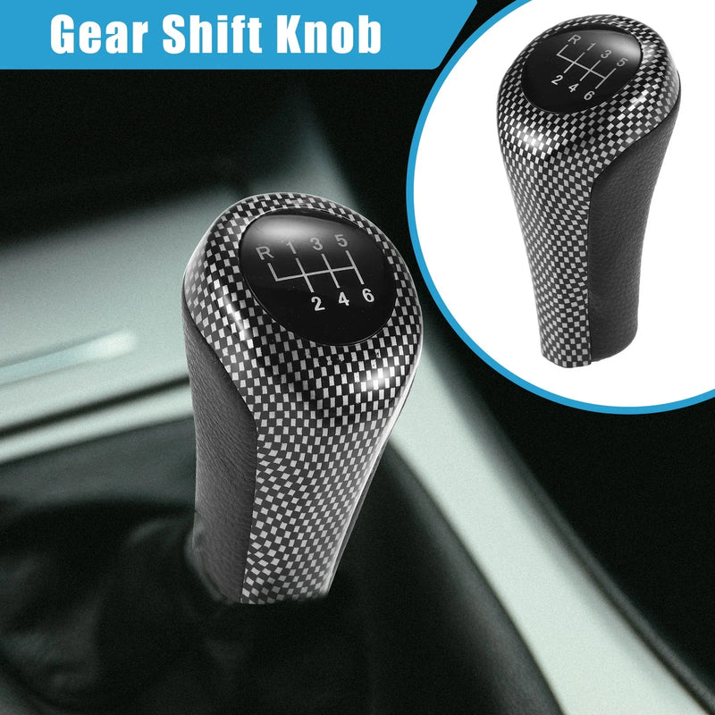 BMW 1 Series E81 Black Silver Tone 6-Speed Manual Gear Shift Knob