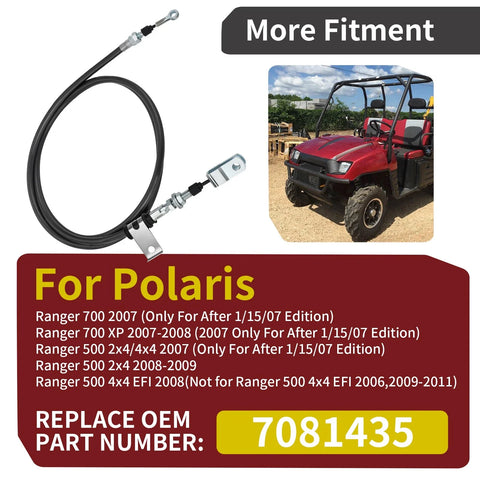 Polaris Ranger 500 2x4 & 4x4 Cable Brake Parking (2007–2009)