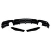 BMW 3-Series F30 F31 F35 M-Sport 3 x Glossy Black Rear Splitter Lip (2012-2019)
