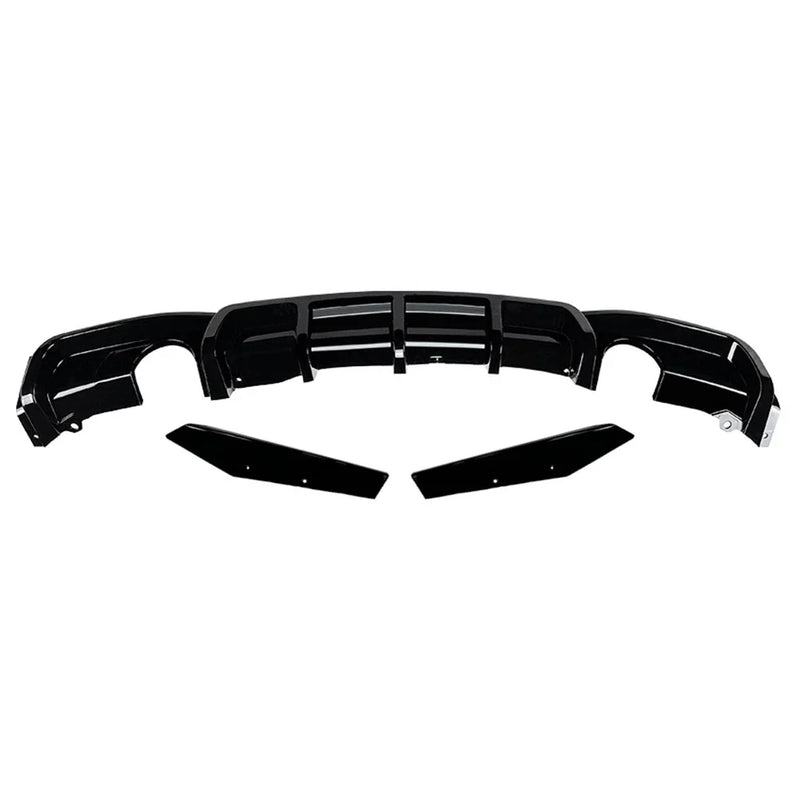 BMW 3-Series F30 F31 F35 M-Sport 3 x Glossy Black Rear Splitter Lip (2012-2019)