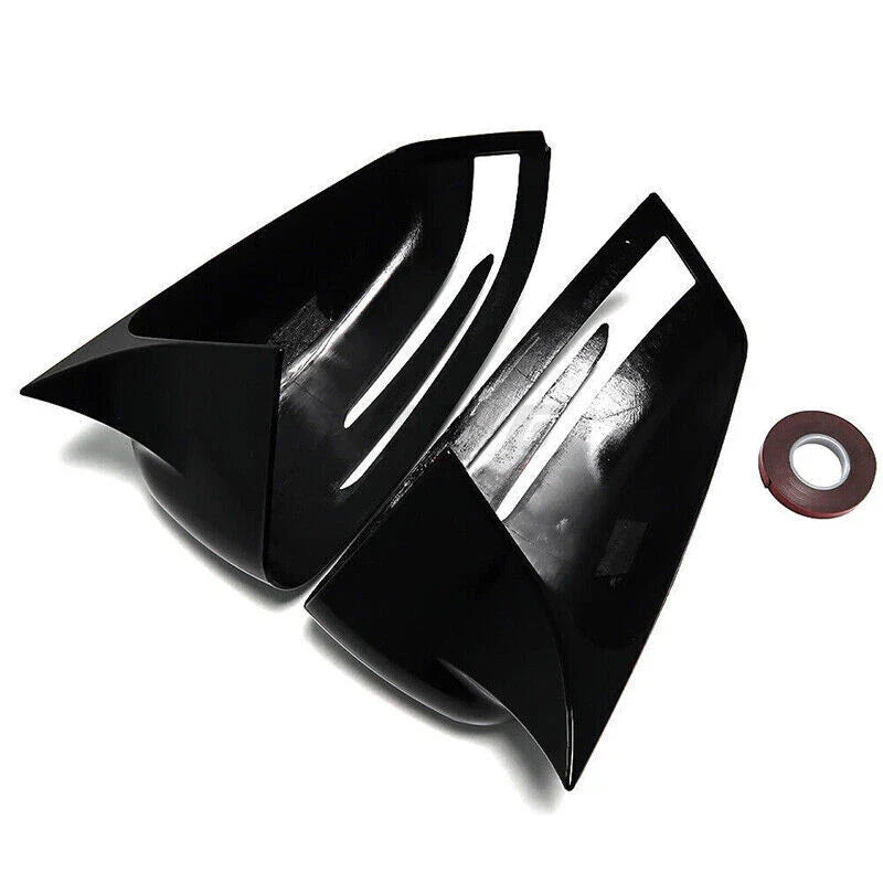 Mercedes Benz W204 W176 W212 Horn Mirror Cover Caps Glossy Black