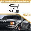 Dodge Challenger 2 x Car Window Lift Trim Switch Panel Stickers (2008-2014)