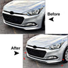 Hyundai i20 MK2 (2015-2017) 3 x pcs Gloss Black Front Bumper Splitter Lip