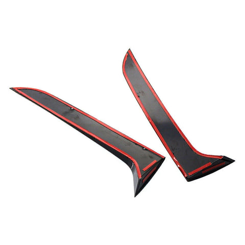 VW Tiguan 2007-2016 BLACK Rear Window Side Spoiler Canard Trim