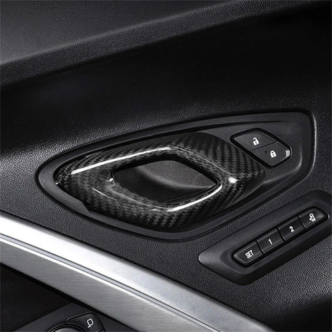 Chevrolet Camaro Carbon Fiber Door Handle Panel Cover (2016-2023)