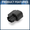 Chevrolet Black 2 Pin Fuel Injector Waterproof Connector Plug