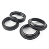 Bike 4 x Black 43X54 Motorcycle Front Fork Damper Shock Absorber Seal
