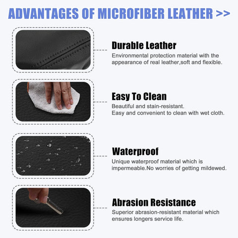 Toyota Prado (2010-2019) Faux Leather Black Center Console Cover Pad