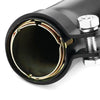 Honda CB350 CB360 2 x Black Cafe Reverse Cone Megaphone Exhaust Pipe