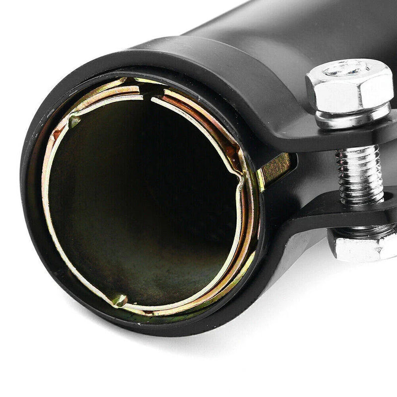 Honda CB350 CB360 2 x Black Cafe Reverse Cone Megaphone Exhaust Pipe
