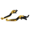 BMW S1000RR S1000R Gold CNC Folding Extendable Brake Clutch Levers (2015-2019)