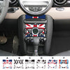 Mini Cooper Union Jack AC Button Center Console Sticker PET Decal Fit
