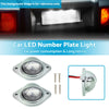 Trailer Truck Caravan Van Boat LED Number Plate Lights 12V Chrome
