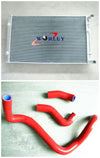 VW Golf 1.9 Diesel / TDI (1997-2003) & Red Hoses Aluminum Radiator