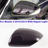 Mazda 3 Mirror Cover Cap Left Driver Side With Signal Light (2010–2013)