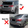 Benz A-Class W177 Carbon Rear Bumper Splitter Canard Air Vent (2018-2023)