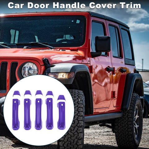 Jeep Wrangler JL (2018-2023) - Purple 1 Set Door Handle Cover Trim