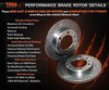Toyota 86 ZN6 GTS 2 x Rear Drilled + Slotted Disc Brake Rotors (2012–2015)