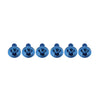 Bike Motor 6pcs M5x30mm Blue Titanium Alloy Torx Head Bolts